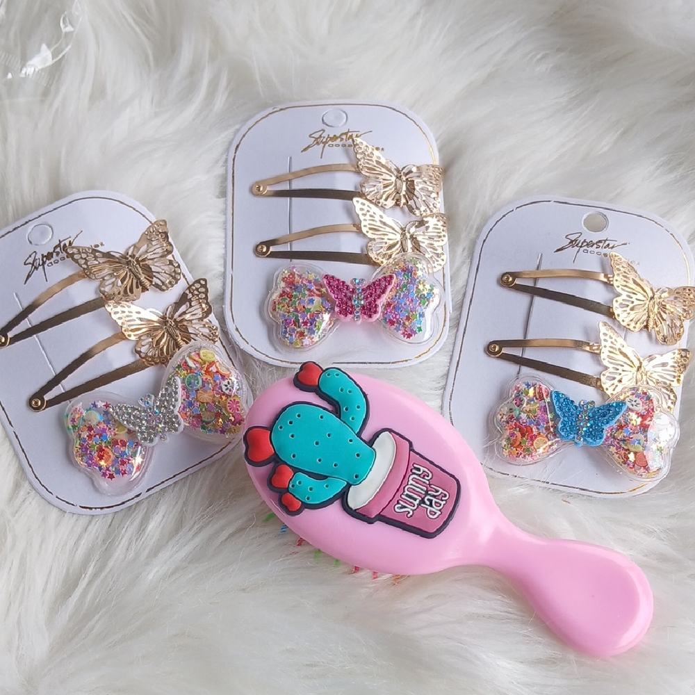 Fantasie Pink and Gold Hair Care Set (4)